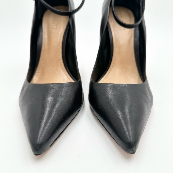 SCHUTZ Women's Thaynara Leather Ankle Strap Pointed Toe Pumps - Picture 3 of 10